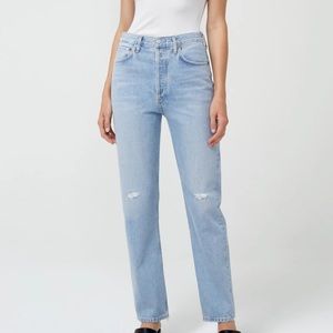90'S PINCH WAIST HIGH RISE STRAIGHT